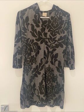 Balance Collection By Marika Yoga/Swim Hooded Cover Up 3/4 Sleeve V-Neck S